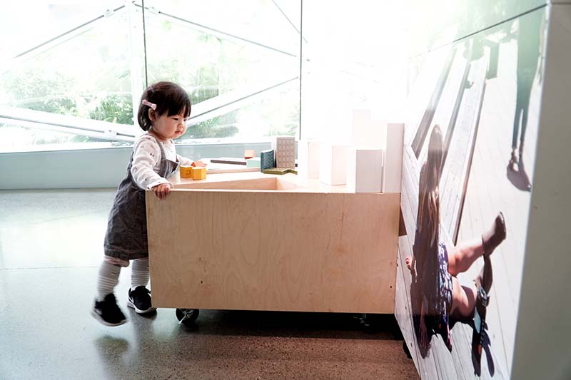 Visiting Seattle Amazon Spheres with Young Toddler